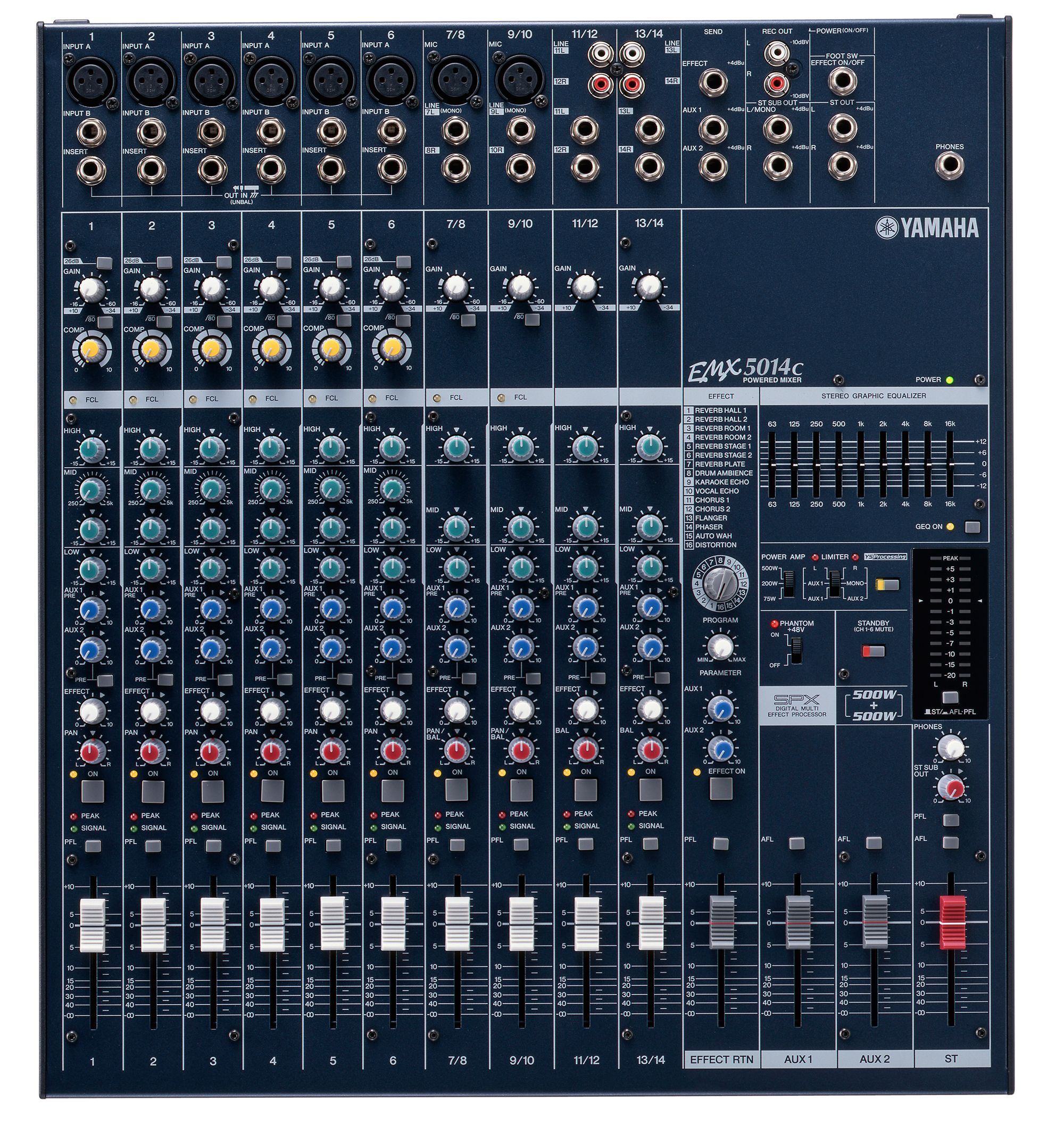 Emx C Overview Mixers Professional Audio Products Yamaha