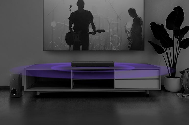 Image describing SR-C30A Sound Bar is Wireless AND Seamless