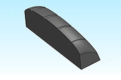 Precisely shaped nut by NC machine tools