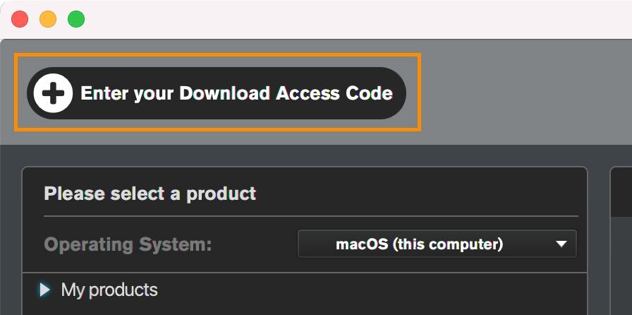 Register your Download Access Code - STEP 1