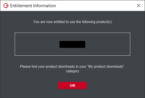 Register your Download Access Code - Entitlement Information