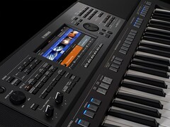 Photo of Yamaha Arranger Workstation PSR-SX720+ taken from diagonally above left