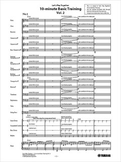 10-minute Basic Training Vol.2  Level: 2  Part sheet / full score