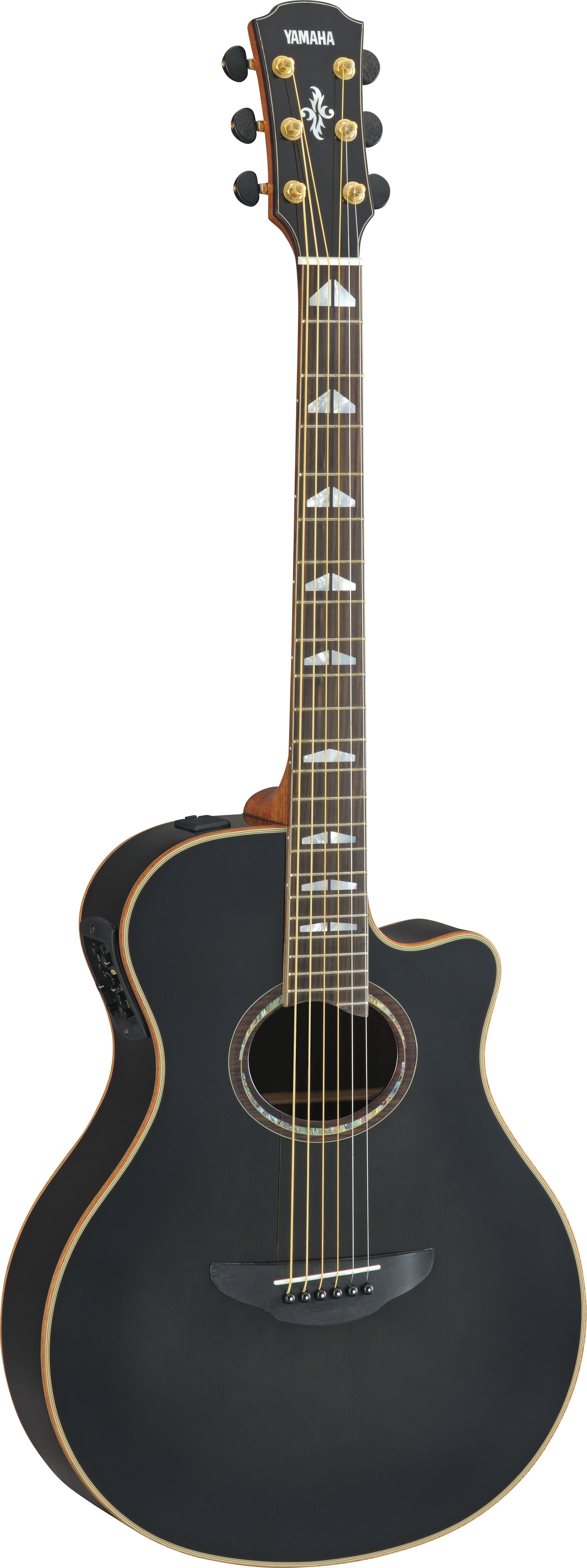 Yamaha APX600 BL Thin Body Acoustic-Electric Guitar, Black