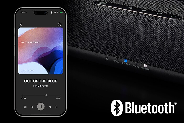 B200A connected to a smartphone via Bluetooth