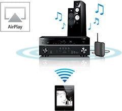 AirPlay® Allows Streaming Music to AV receivers