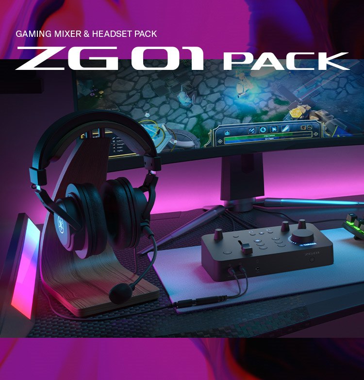 ZG01 Pack Gaming Mixer u0026 Headset Pack - Yamaha USA