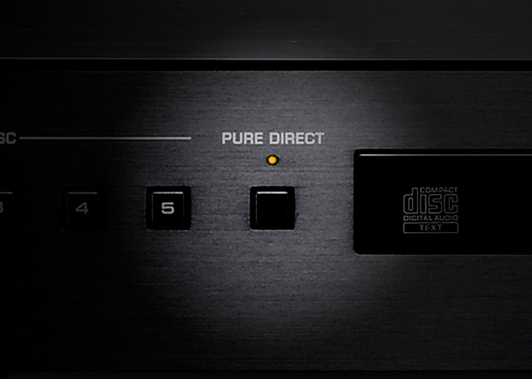 Closeup view of Pure Direct button