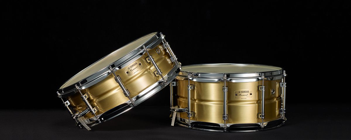 YAMAHA【GSR1450】ヤマハ Concert GSR-1450 コンサートスネアドラム ローズウッドシェル 14インチ 14×5 スタンド・ケース付き 中古品