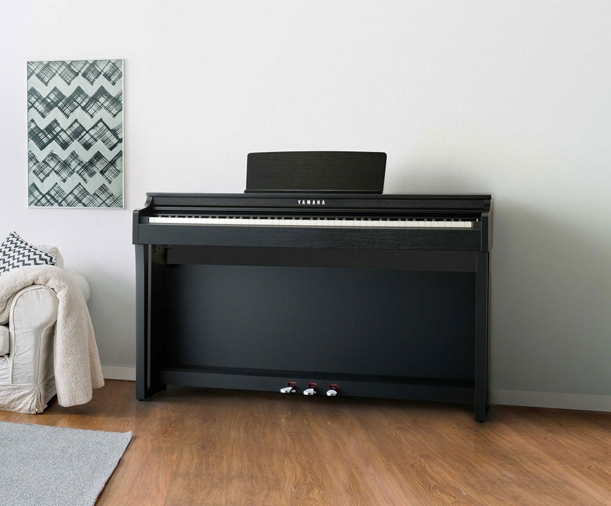  lifestyle image showing Yamaha Clavinova piano in a room