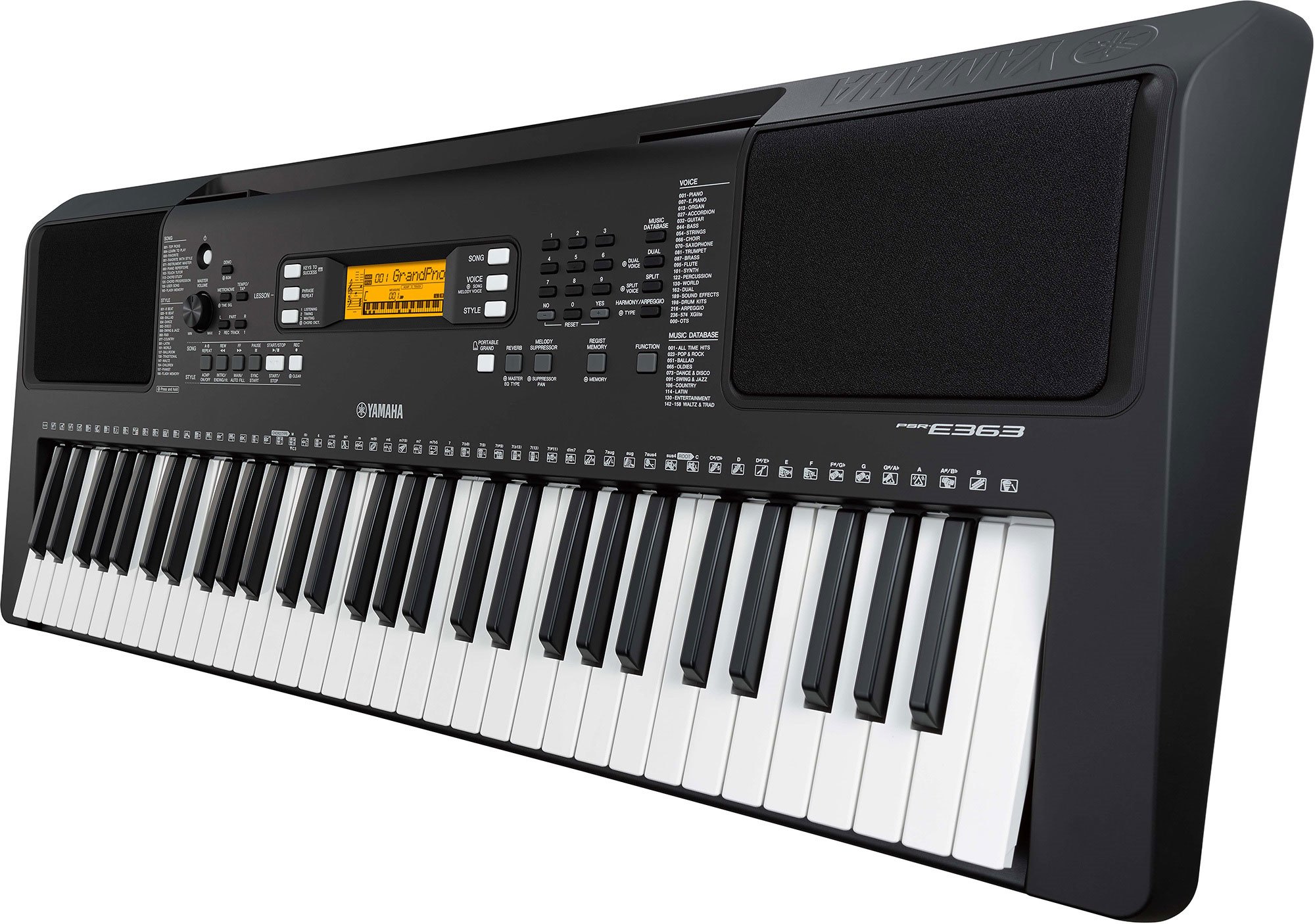 Yamaha PSR-E363 電子キーボード 61鍵 PSR-E363 - Overview - Portable Keyboards - Keyboard