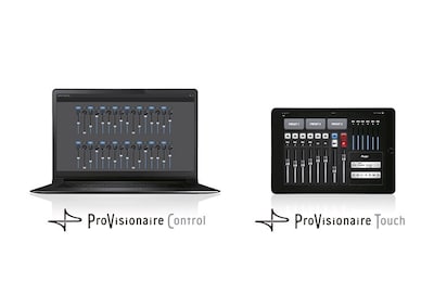 Close-up view of ProVisionaire Control and ProVisionaire Touch showing DM3 Series is compatible …