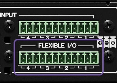 4-ch FLEXIBLE I/O (Euroblock)