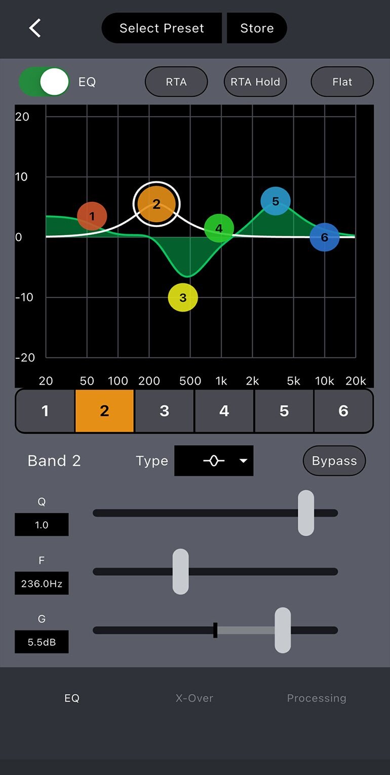 EQ adjusting