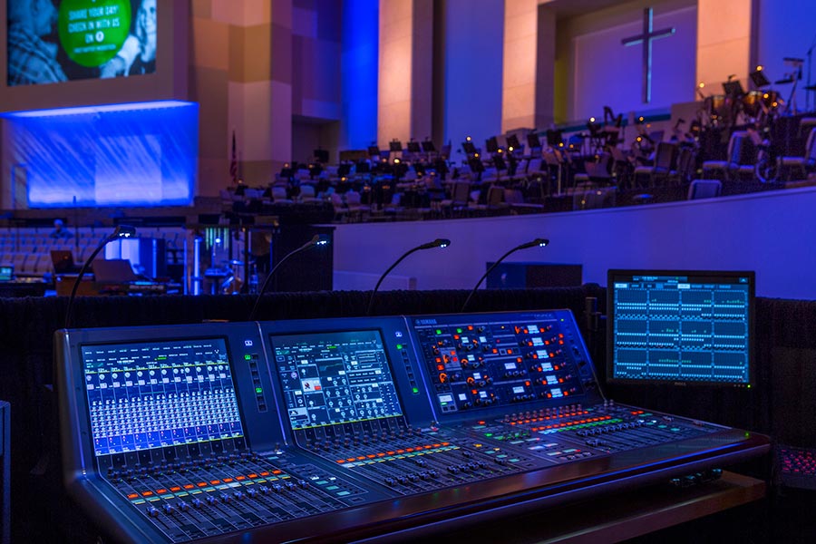 Mega-Baptist Church Upgrades with Dual Yamaha RIVAGE PM10 Digital Audio