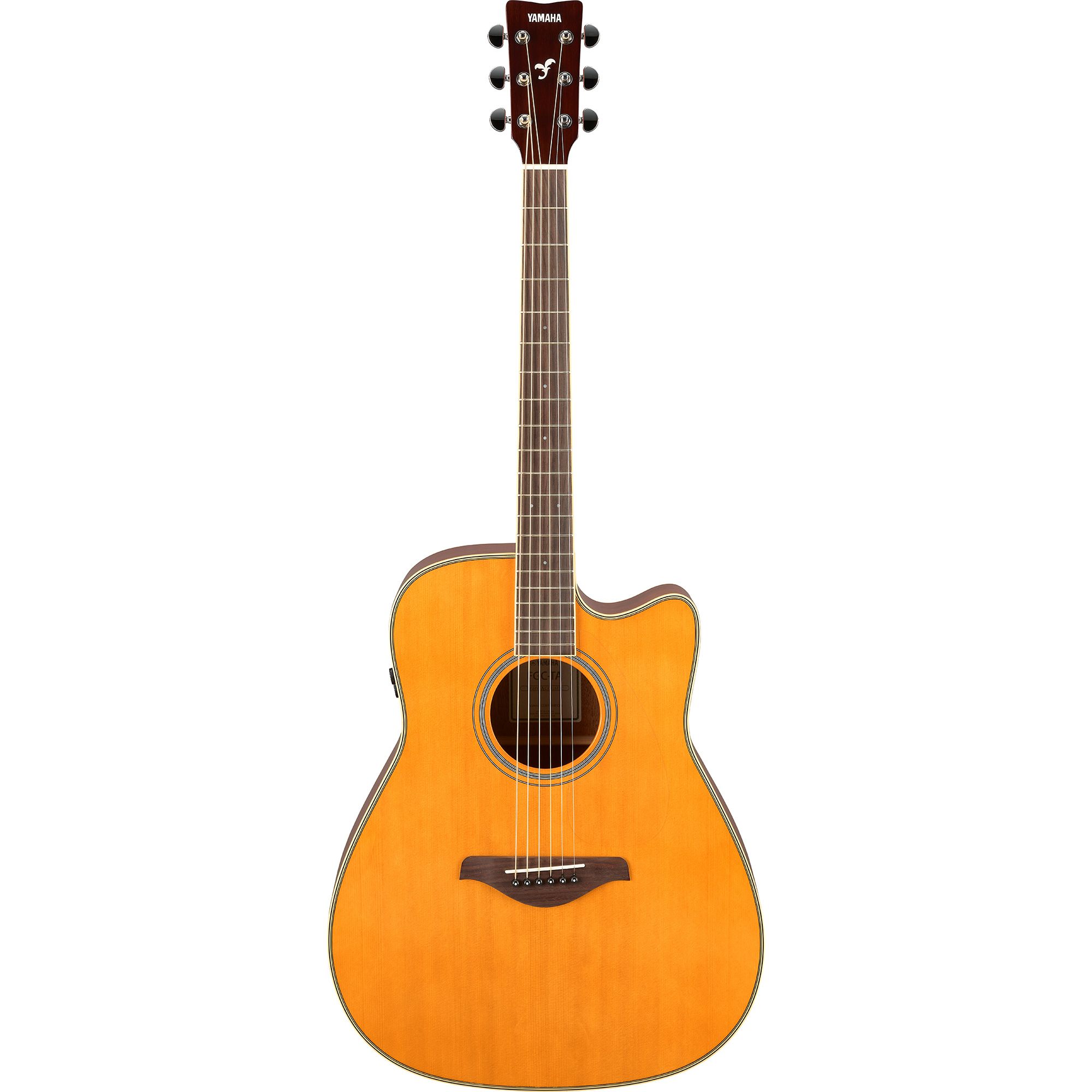 Yamaha FGC-TA VT TransAcoustic Dreadnought Acoustic Guitar Vintage Tint -  AudioProCT