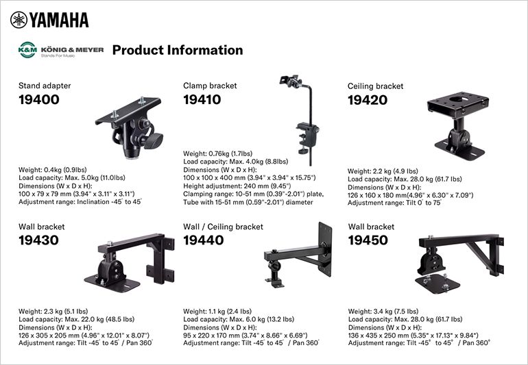 Speaker General Bracket - Accessories - Professional Audio