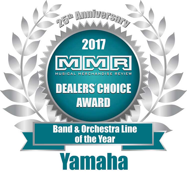 Yamaha Band & Orchestral Line Recognized with 2017 MMR Dealers' Choice