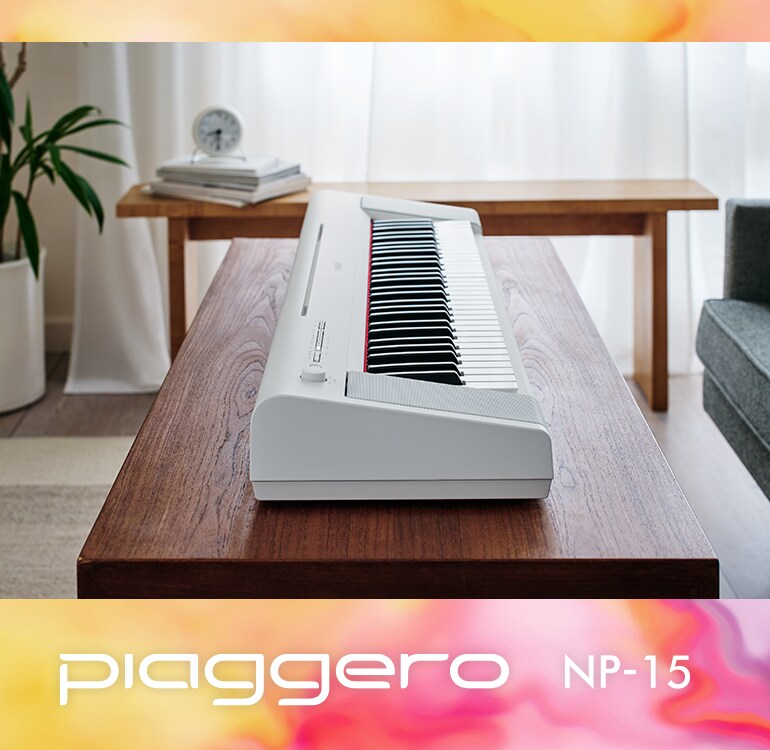 NP-15B PIAGGERO 61-KEY PORTABLE PIANO-STYLE KEYBOARD BLACK