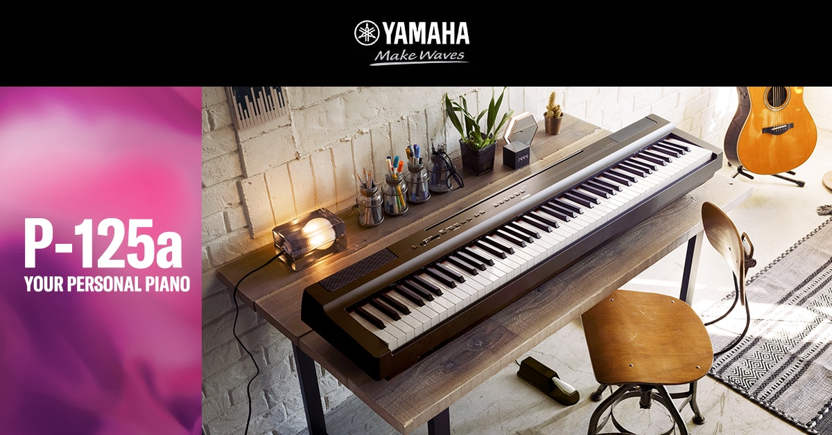 Yamaha P125A  88-Key Portable Piano with Rhythms & FREE UK P&P