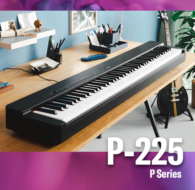 USA Yamaha Digital Electric 88-Key P-225 Piano - Portable