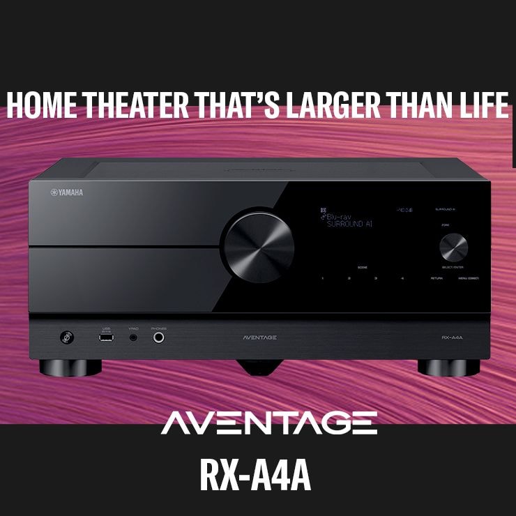 Feel Your Walls Melt Away - Yamaha AVENTAGE RX-A4A 7.2-Channel AV Receiver with 8K HDMI and MusicCast Header - Mobile
