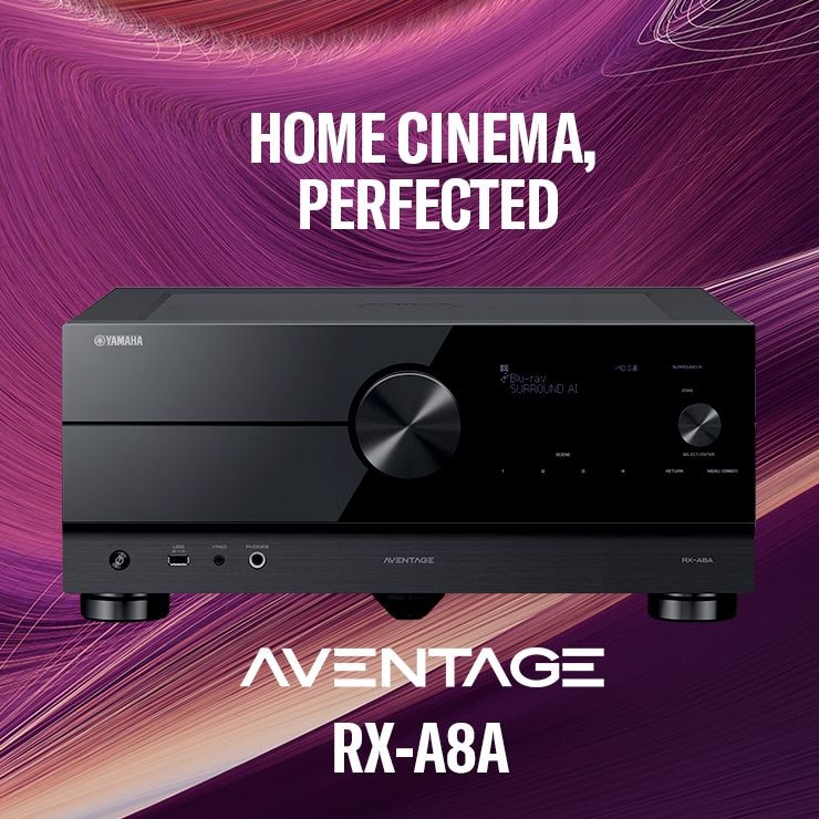 Home Cinema, Perfected - Yamaha AVENTAGE RX-A8A 11.2-Channel AV Receiver with 8K HDMI and MusicCast Header - Desktop