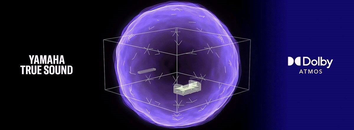 animation image showing TRUE SOUND + DOLBY ATMOS