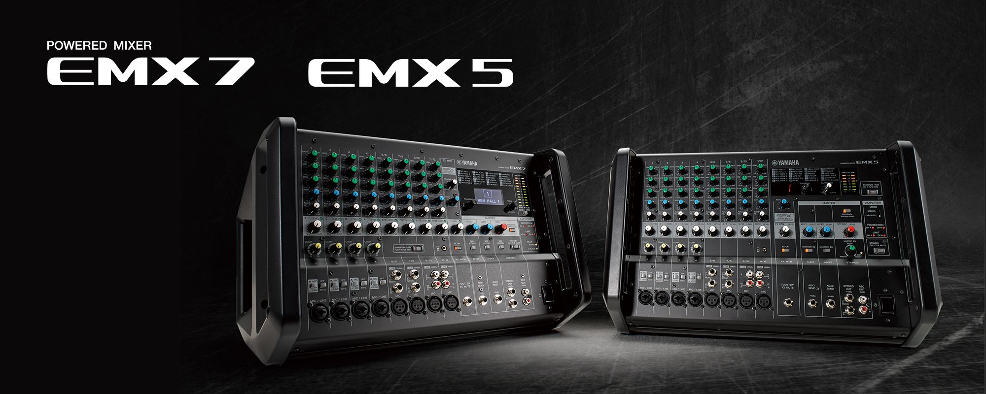 EMX7/EMX5 - Overview - Mixers - Professional Audio - Products - Yamaha USA