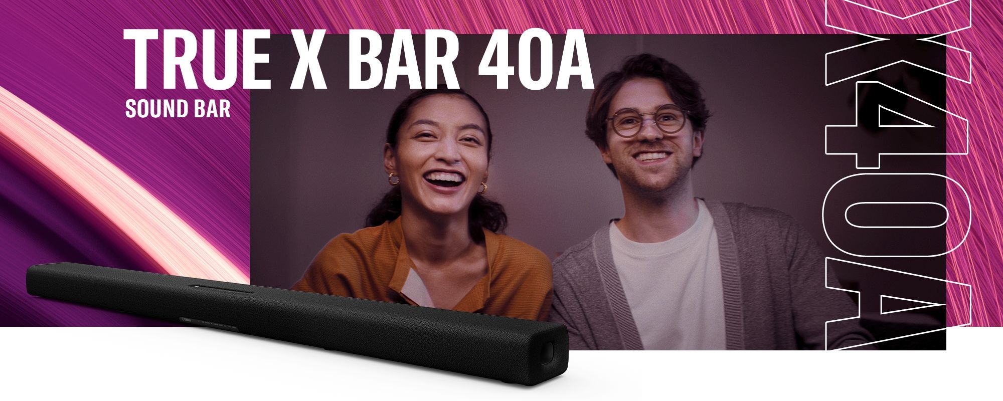 TRUE X BAR 40A Dolby Atmos Sound Bar - Yamaha USA
