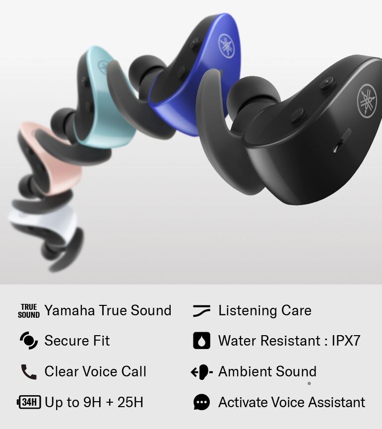 TW-ES5A - Bluetooth Sports Wireless Earbuds Yamaha USA