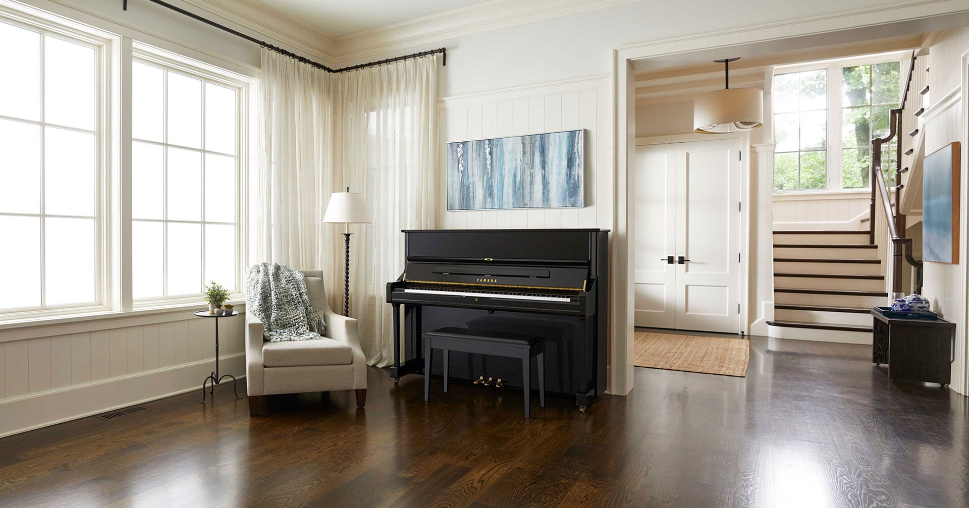 Lifestyle picture of Yamaha Uprights piano