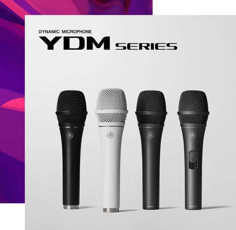 Header banner image of Yamaha Dynamic Microphone YDM Series