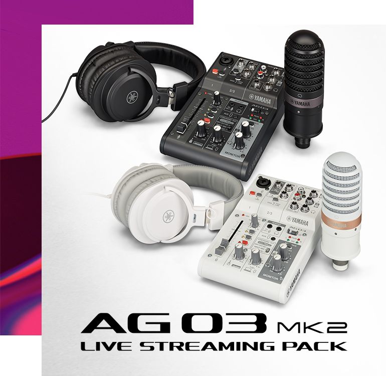 AG03MK2 LSPK USB Live Streaming Kit Specs - Yamaha USA