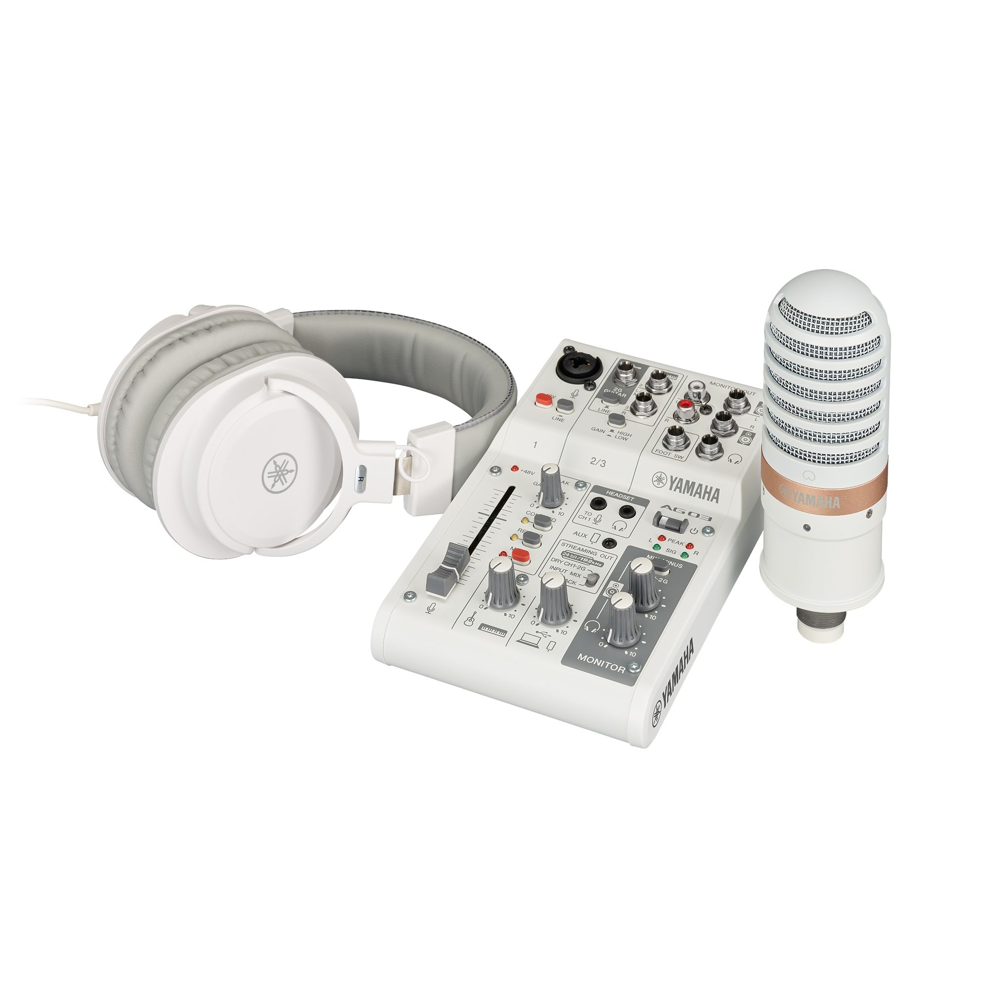 YAMAHA ライブストリーミングミキサー AG03MK2 LSPK ホワイト AG03MK2 LSPK USB Loopback Live Streaming Kit - Yamaha USA
