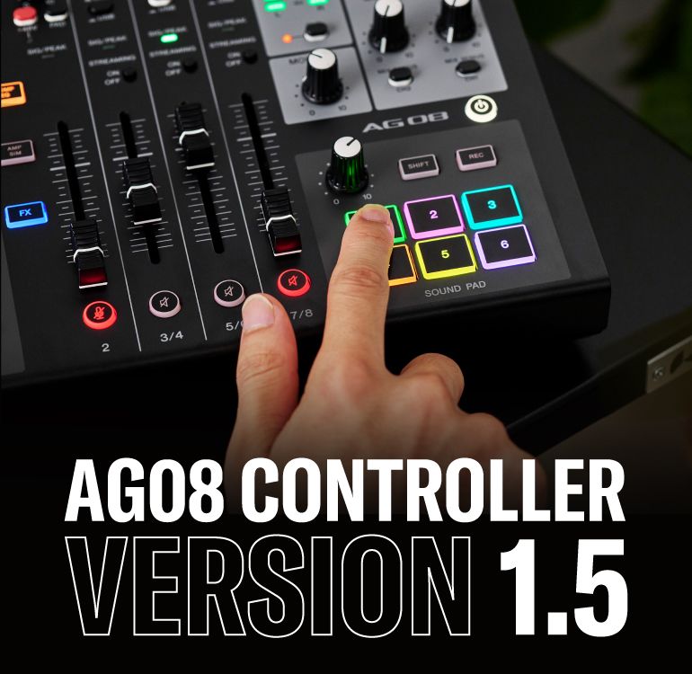 AG08 Live Streaming 8-Channel Mixer - Yamaha USA