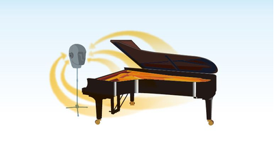 image showing Binaural sampling in transacoustic piano