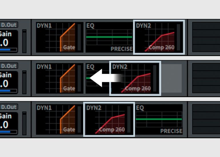 Flexible signal flow view