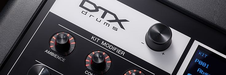 close up view of DTX drum