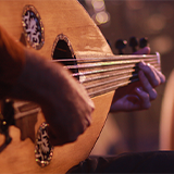 Close-up of Guitar Strings
