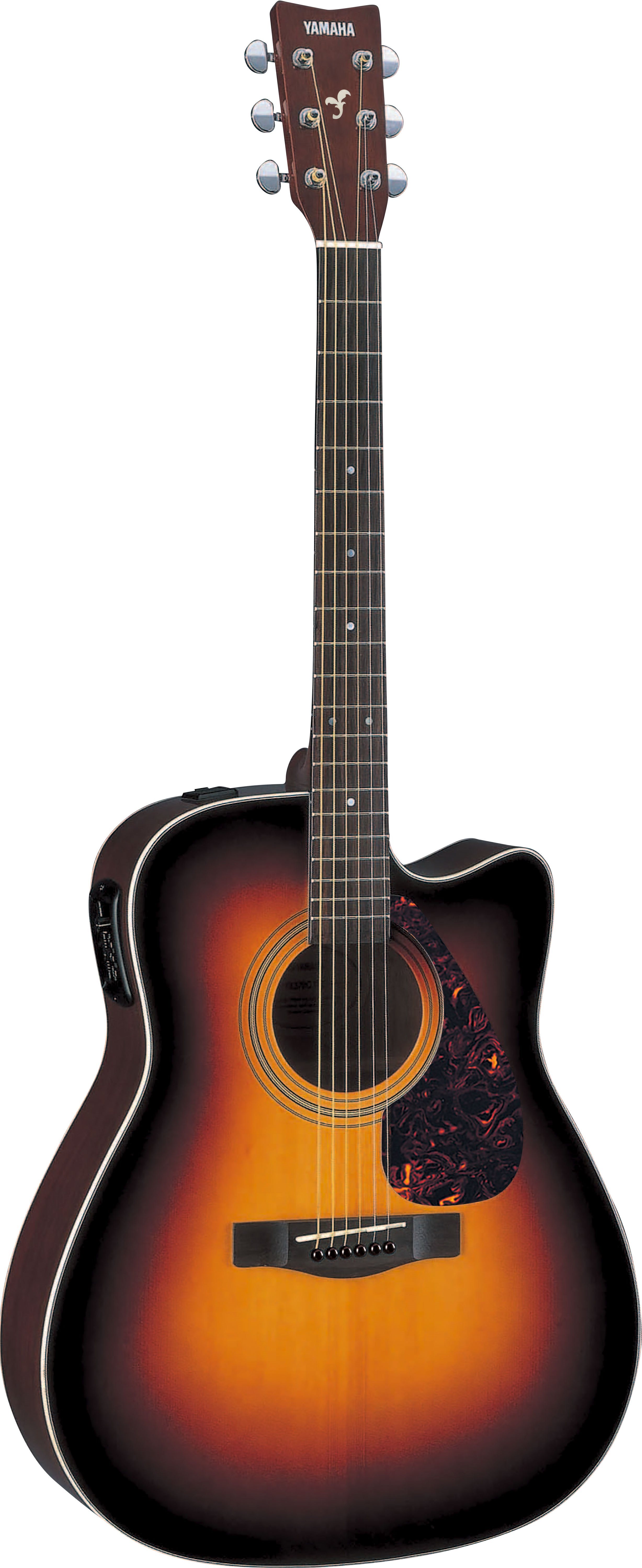 Guitare Electro-Acoustique à  Pan Coupé Yamaha Noir FX370C