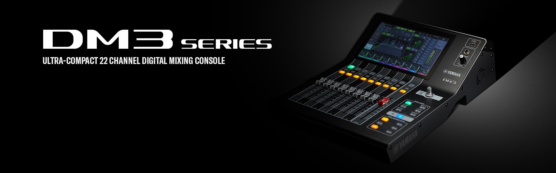 DM3 Series Ultra-Compact 22 Channel Digital Mixing Console