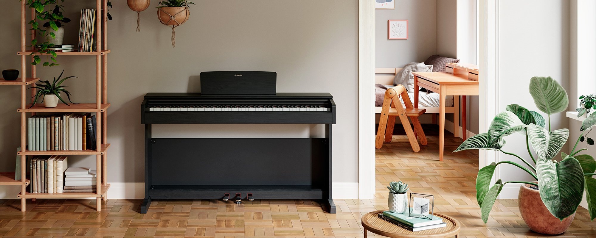 Piano numérique standard ARIUS YDP-145 en palissandre, avec banc