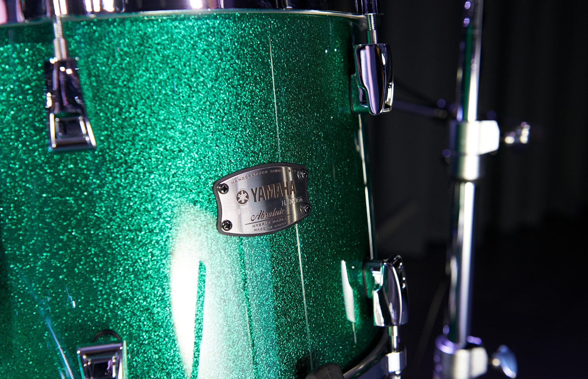 Close-up of Jade Green Sparkle