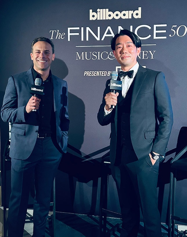 Yusuke “Scott” Sugino, president and CEO of Yamaha Music Innovations, LLC (YMI), and Andrew Kahn, YMI’s managing partner