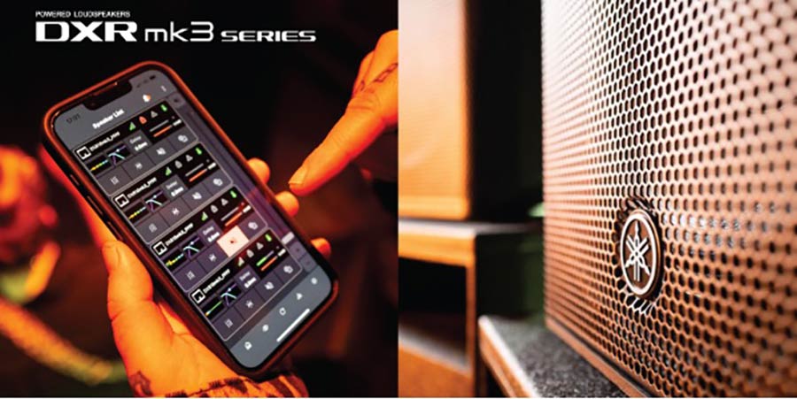 Lifestyle shot of DXR mk3 speaker