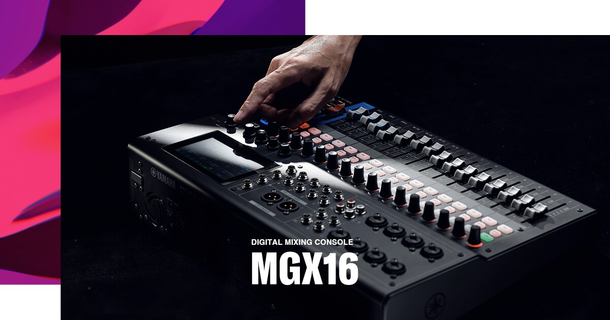 MGX16 22-Channel Digital Mixing Console Specs - Yamaha USA