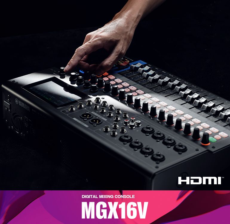 MGX16V 22-Channel Mixing Console with Video - Yamaha USA