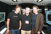 Mike Martin of Yamaha DMI and the Bacon Brothers
