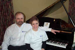 George Litterst of Yamaha with Sarah